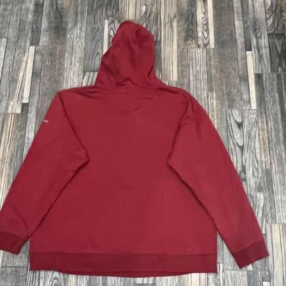 🔥 COLUMBIA SPORTSWEAR Outdoor Hoodie Pullover Fleece Sweatshirt Burgundy Sz 2XL - Picture 7 of 11